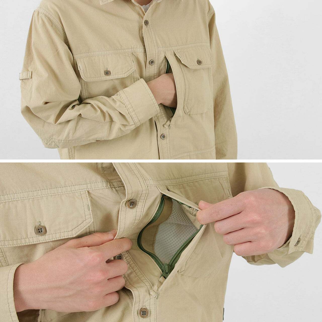 Ultimate Wide Shirt Hemp Cotton/Recycled Polyester Weather Cloth,, large image number 9