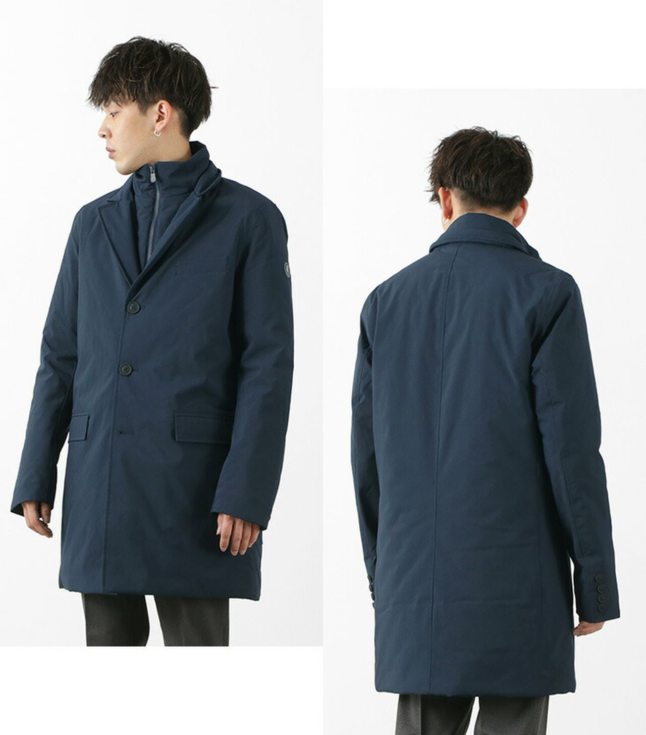 Helmut Recycled Synthetic Down Chester Coat,, large image number 13