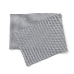Staggered Check Merino Wool Snood,Grey, swatch