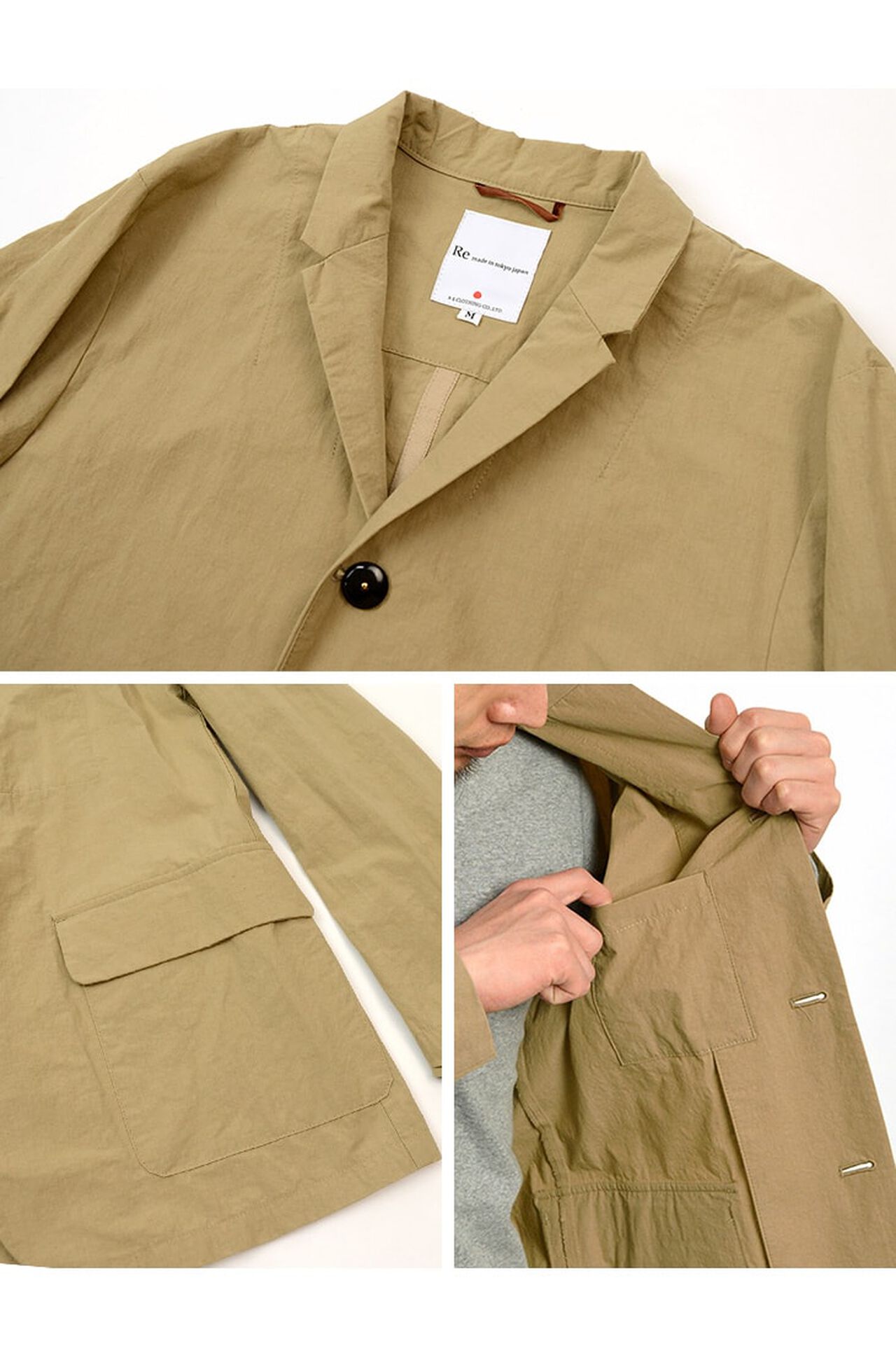 Cotton Nylon Washer Coverall Jacket,, large image number 10