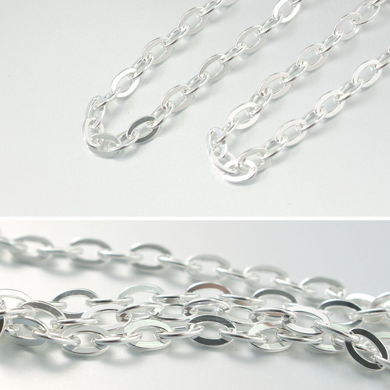Flat cable chain bracelet silver 925,, large image number 4
