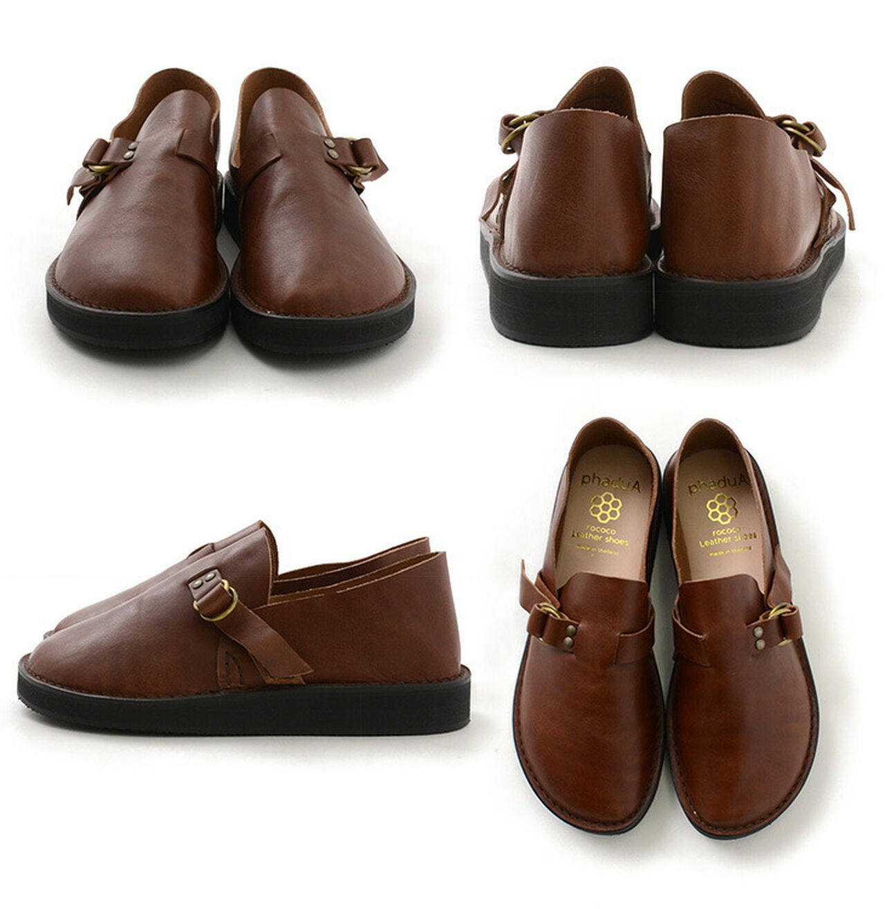Leather slip-on with double ring buckle,, large image number 10