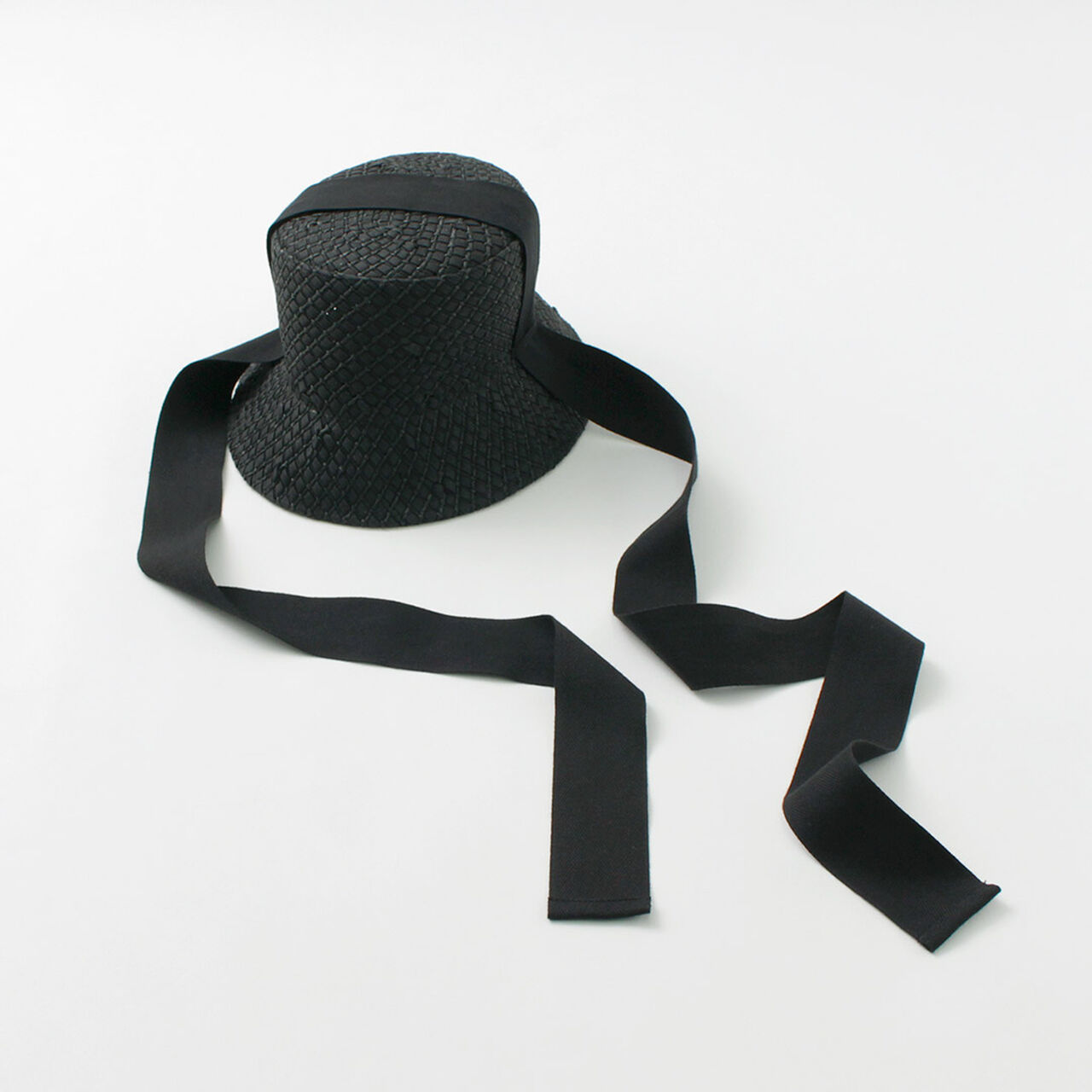 Paper Knit Bucket Ribbon Hat,, large image number 0