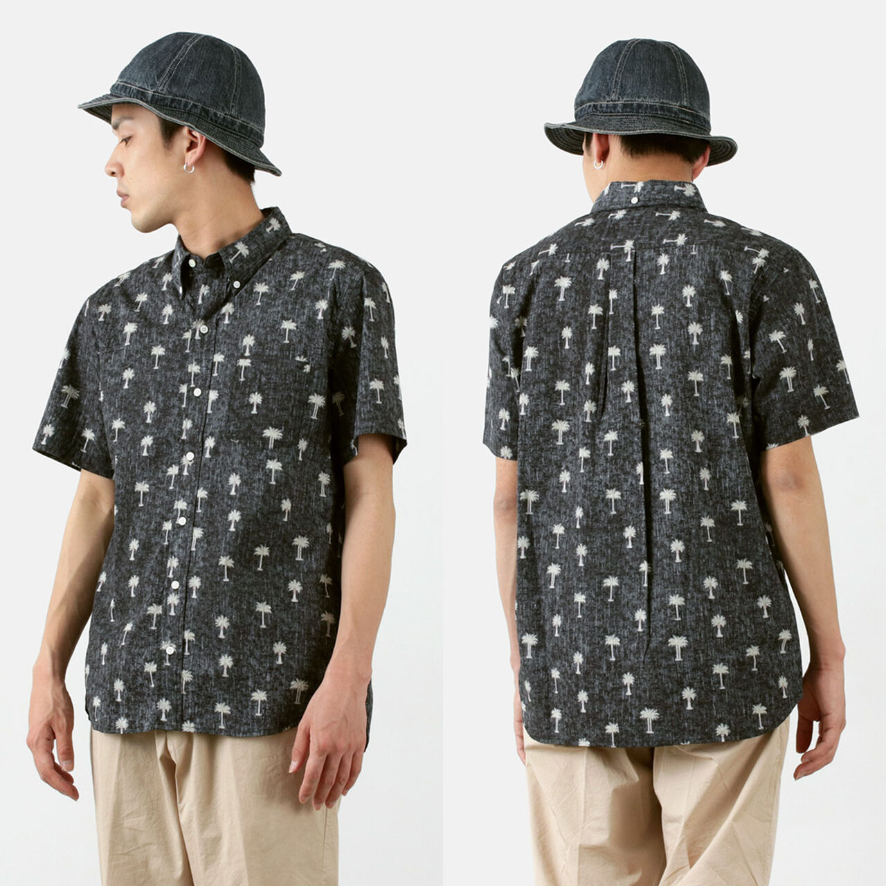 Hawaiian Button Down Shirt (Palm Tree),, large image number 7