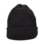 Short cotton knitted cap,Black, swatch