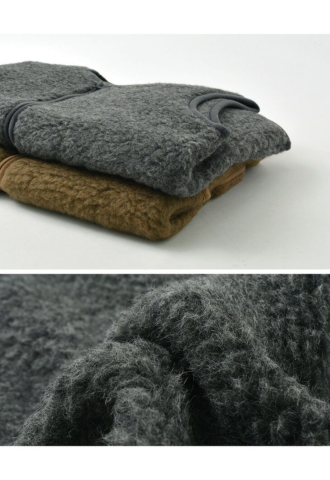 Wool boa Vest 6A,, large image number 4