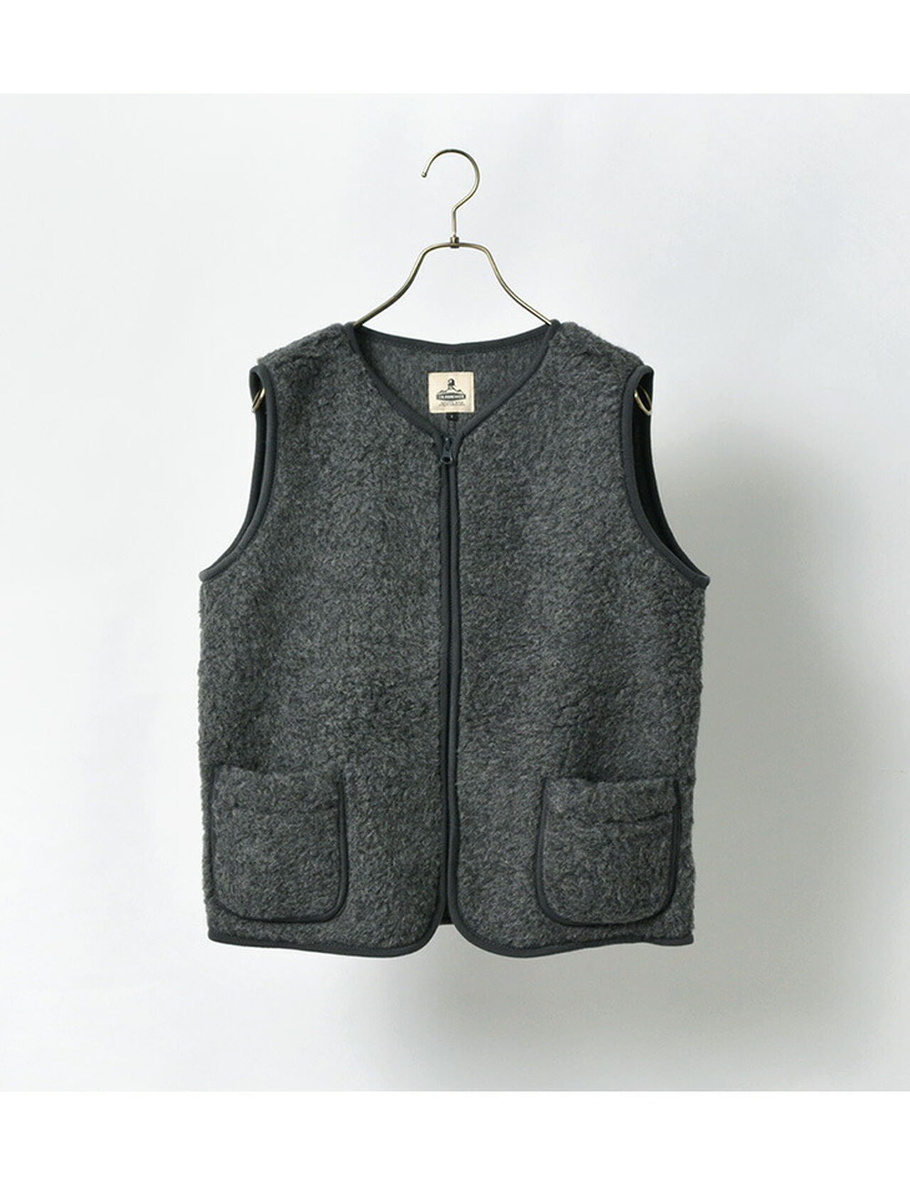 Wool boa Vest 6A,, large image number 2