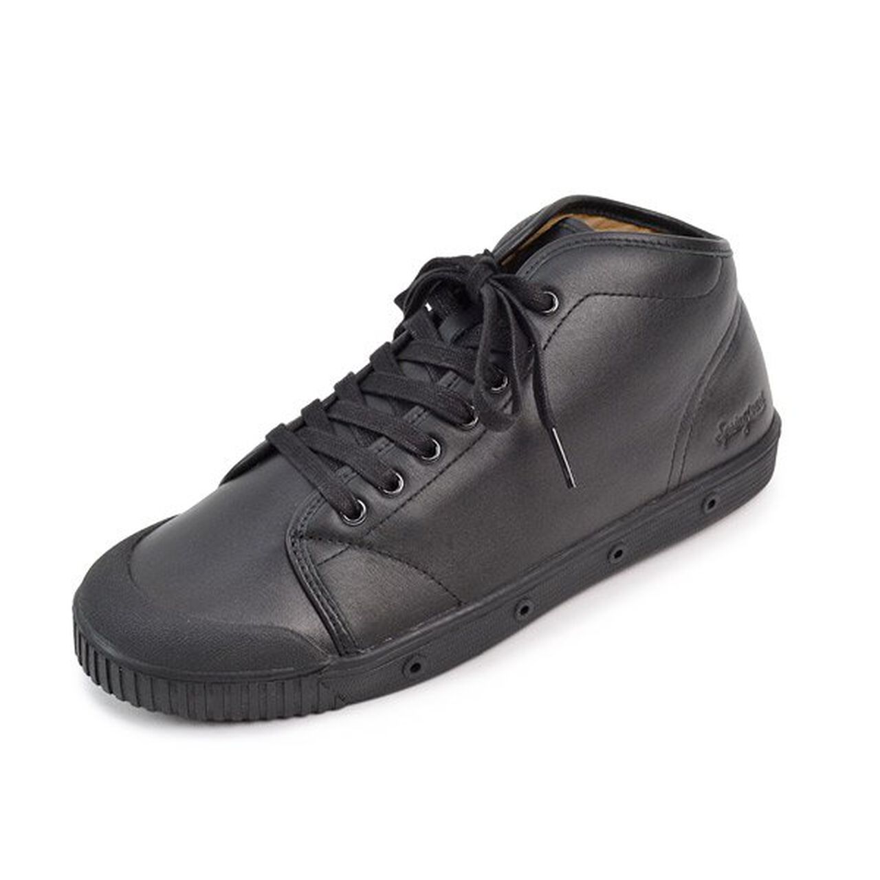 B2 Mid Cut Leather Sneakers,Black, large image number 0