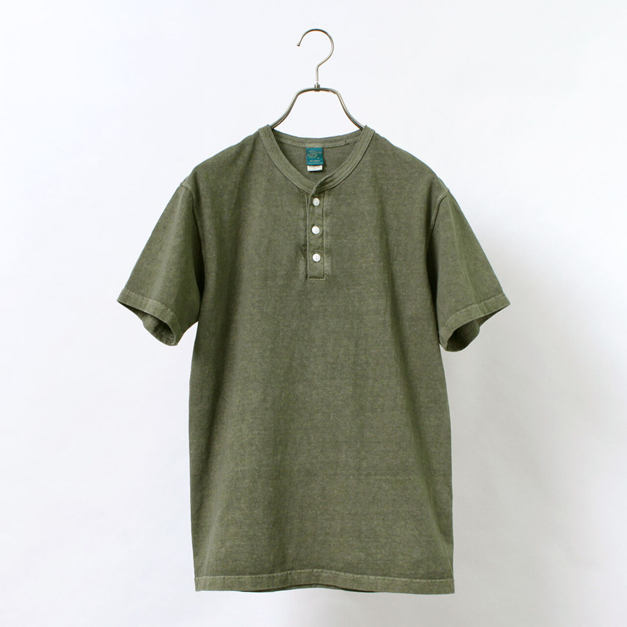 Colour special order short sleeve henley neck T-shirt,, large image number 3