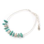 Turquoise Tiny Beads Bracelet,Blue, swatch