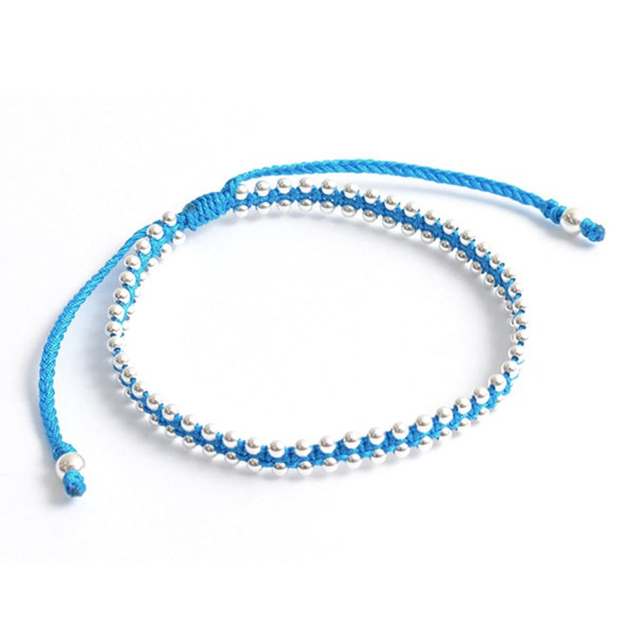 Silver Ball Beads Duo Bracelet,Turquoise, large image number 0