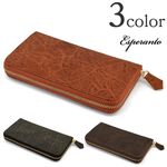 ESP-6282 Esperanto Italian leather round wallet,Multi, swatch