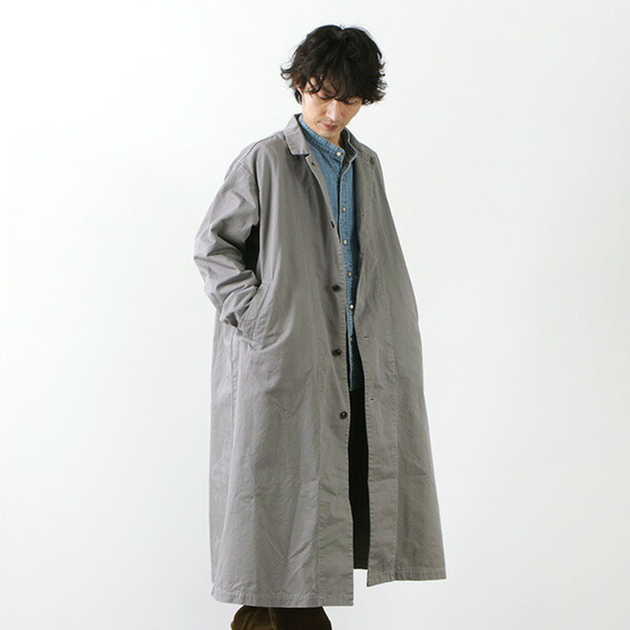 Chino Cloth Overcoat,, large image number 15