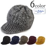 Low gauge cable knit knit cap,Black, swatch