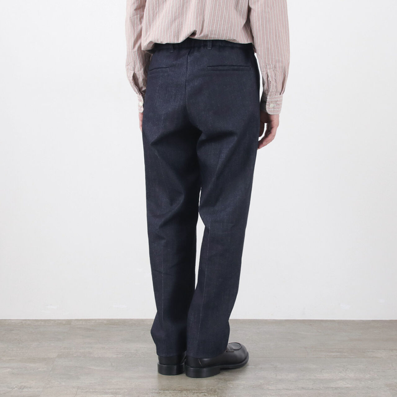 Denim Wide Tuck Trousers,, large image number 10