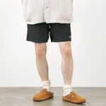 Hemp Jam Shorts Hemp cotton/recycled polyester weather cloth,BlackIris, swatch