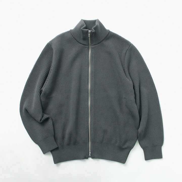 Extra Fine Wool Ribbed Knit Blouson