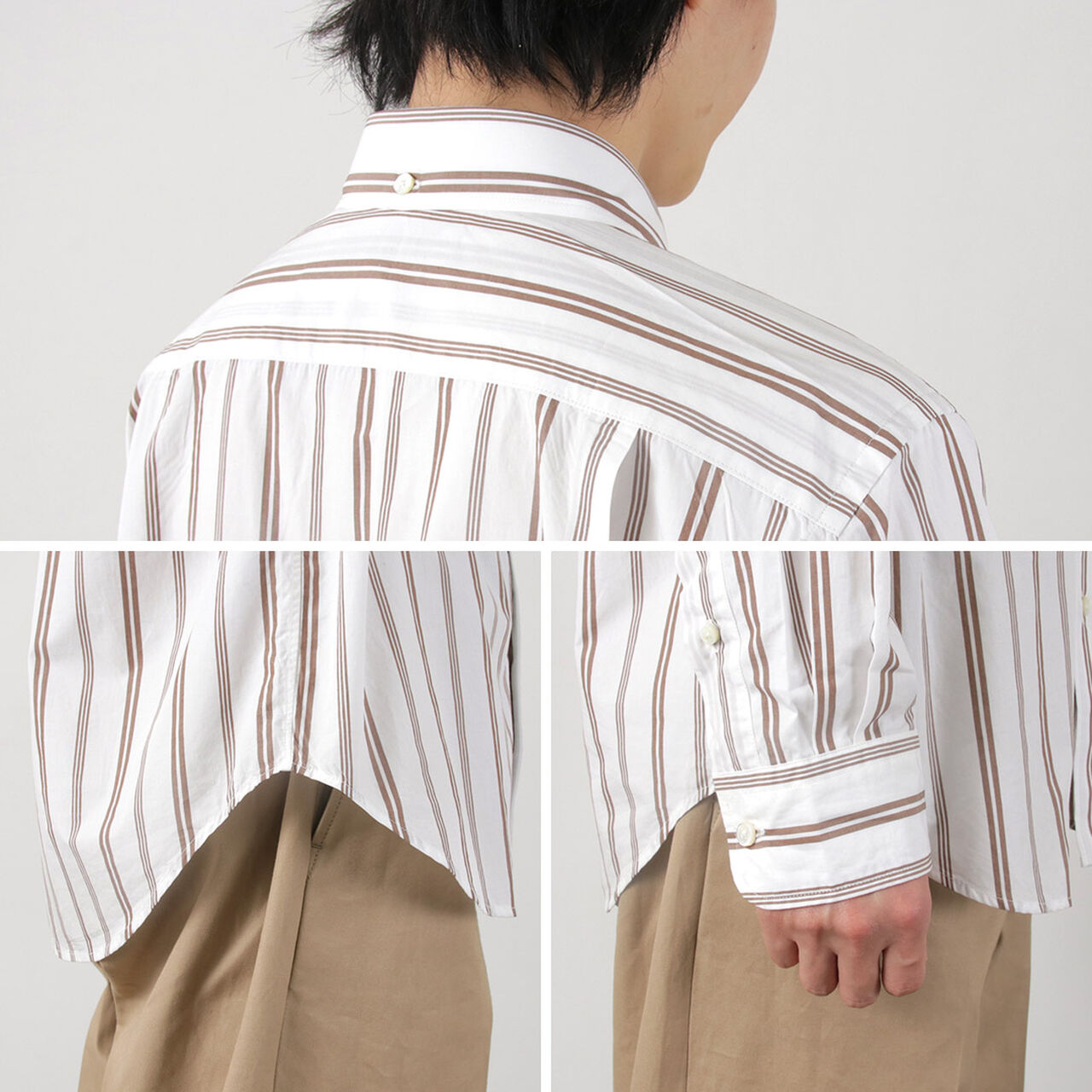 Random Stripe Button Down Shirt Classic Fit,, large image number 11