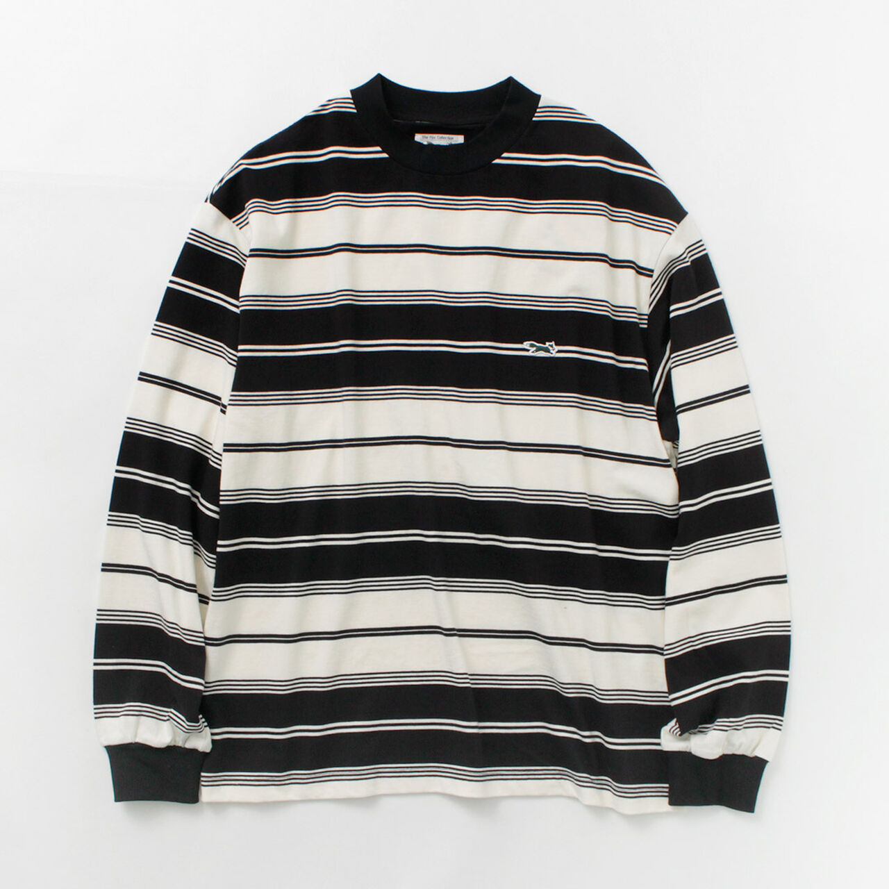 Fox Striped Crew Neck Long Sleeve T-Shirt,, large image number 0