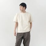 Special order Solid colour Boat neck Big shirt,White, swatch