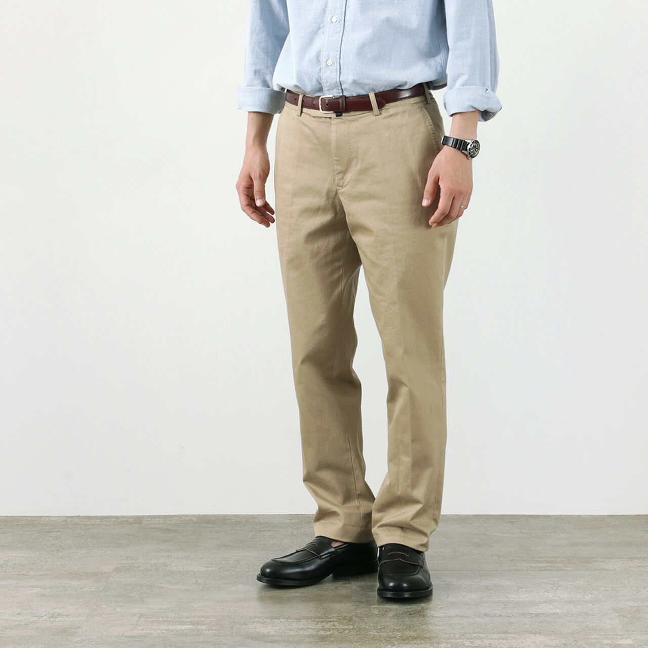 Cotton twill regular silhouette chinos,, large image number 6
