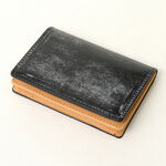 Bridle Leather Card Case,Black, swatch