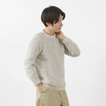 Portmix Kid Mohair Sweater,White, swatch
