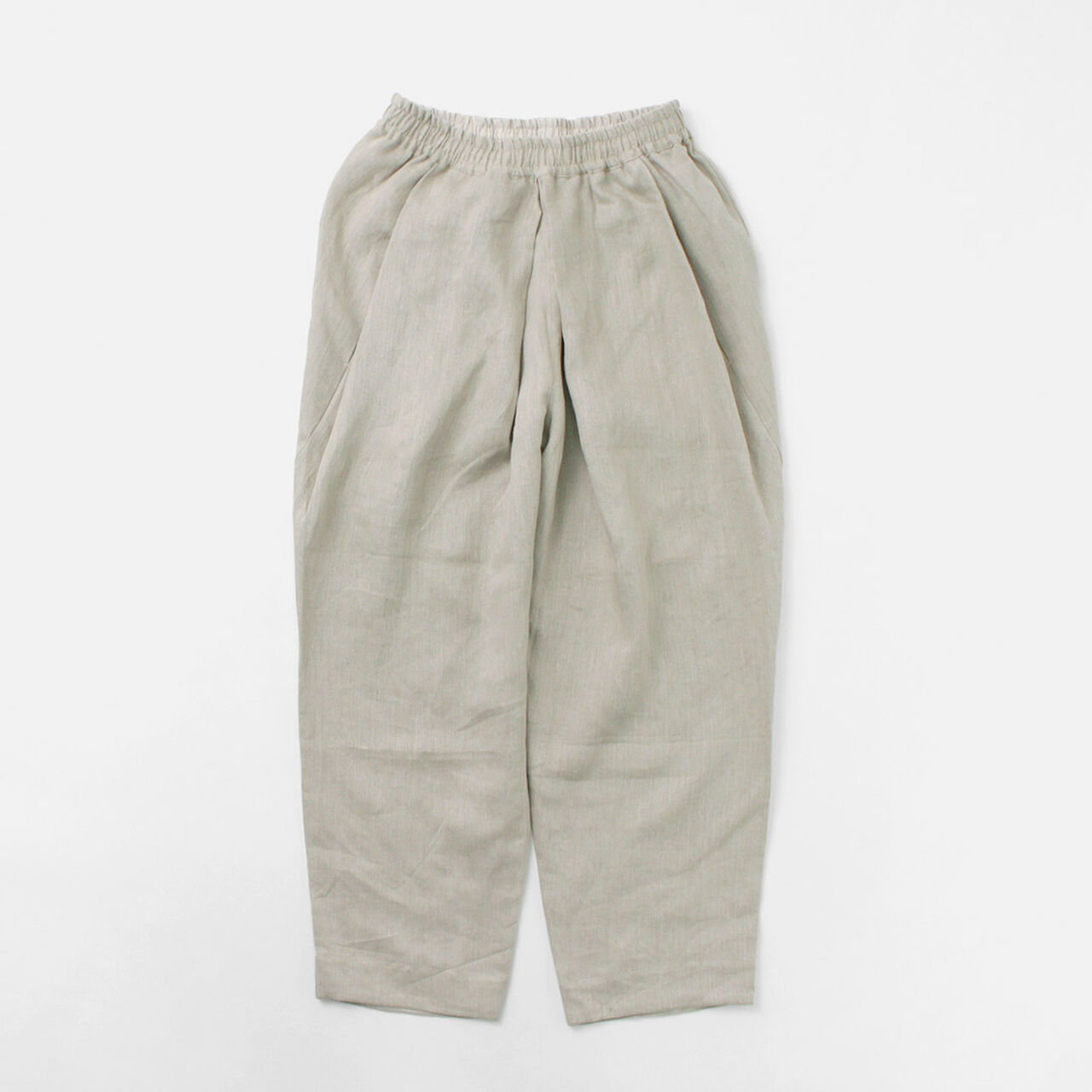 Vintage Linen Wide Tucked Easy Pants,, large image number 3