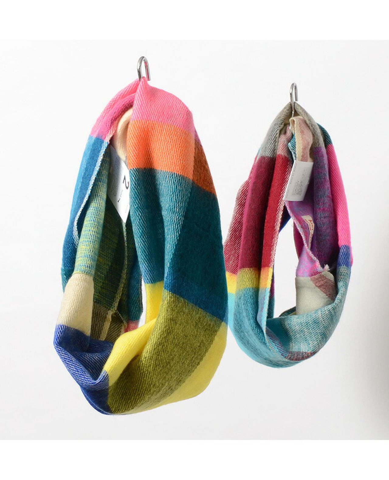 Multi-Coloured Checked Snood,, large image number 2