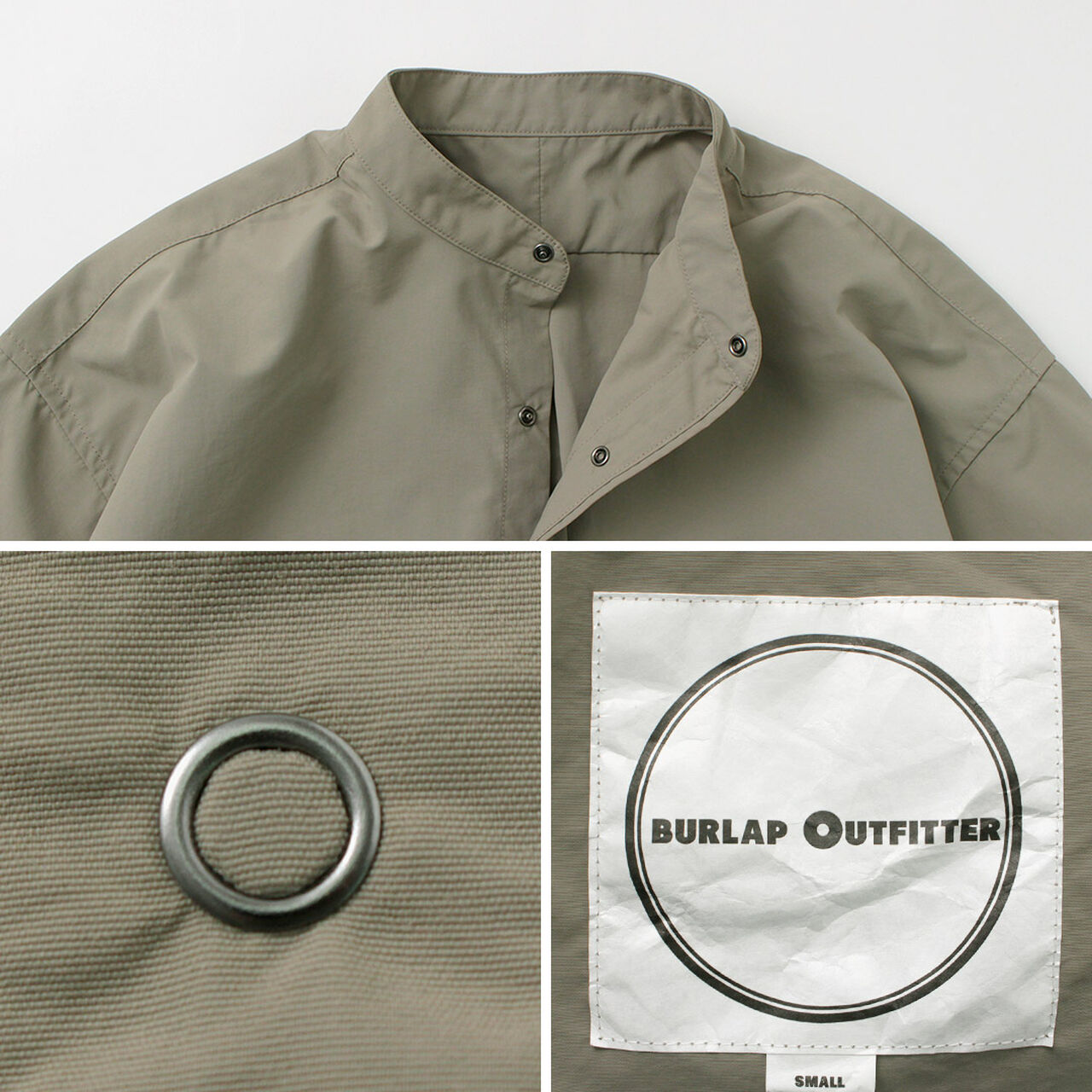 7/10 Sleeve Band Collar Shirt,, large image number 12