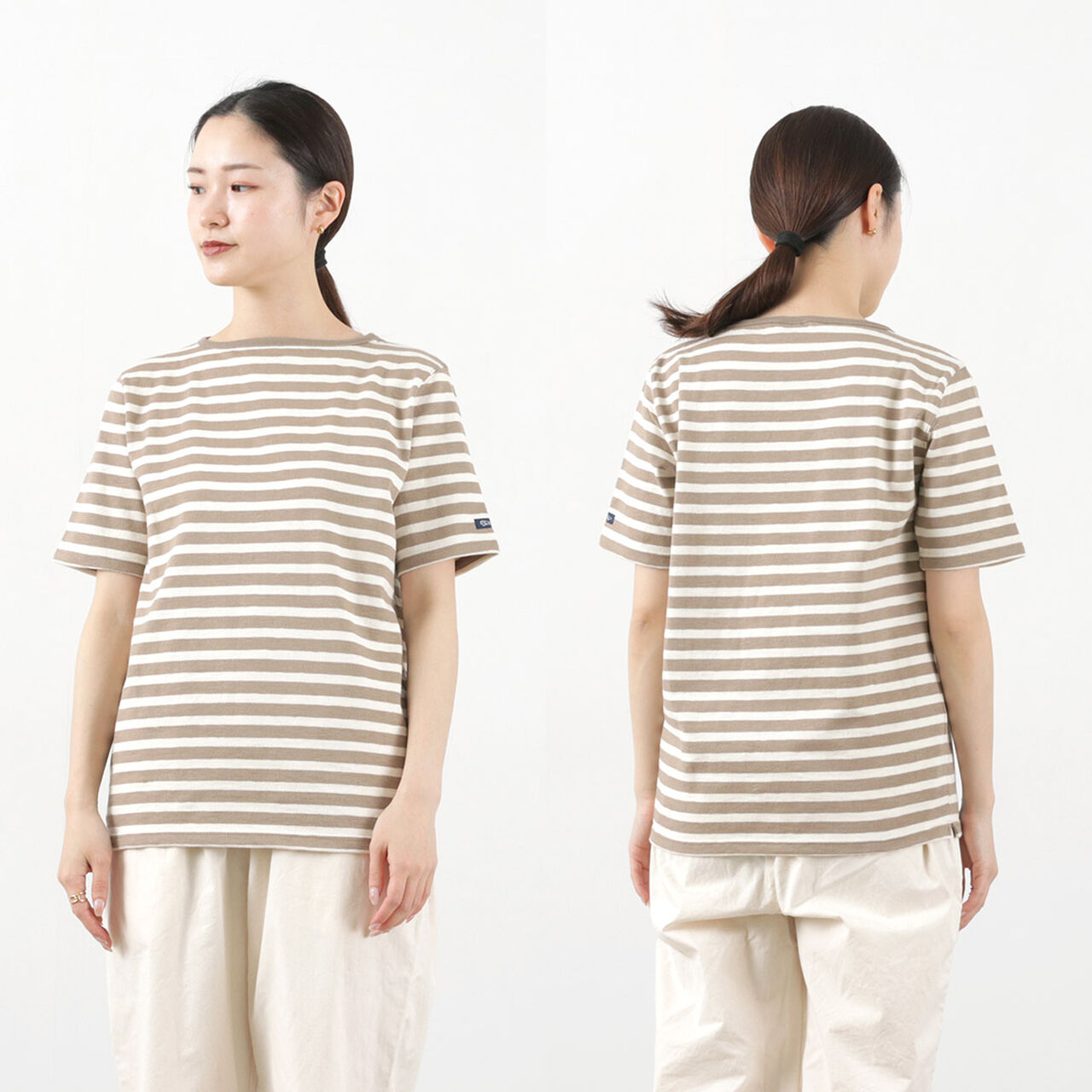 HDCS Boatneck Short Sleeve Striped Basque Shirt,, large image number 11