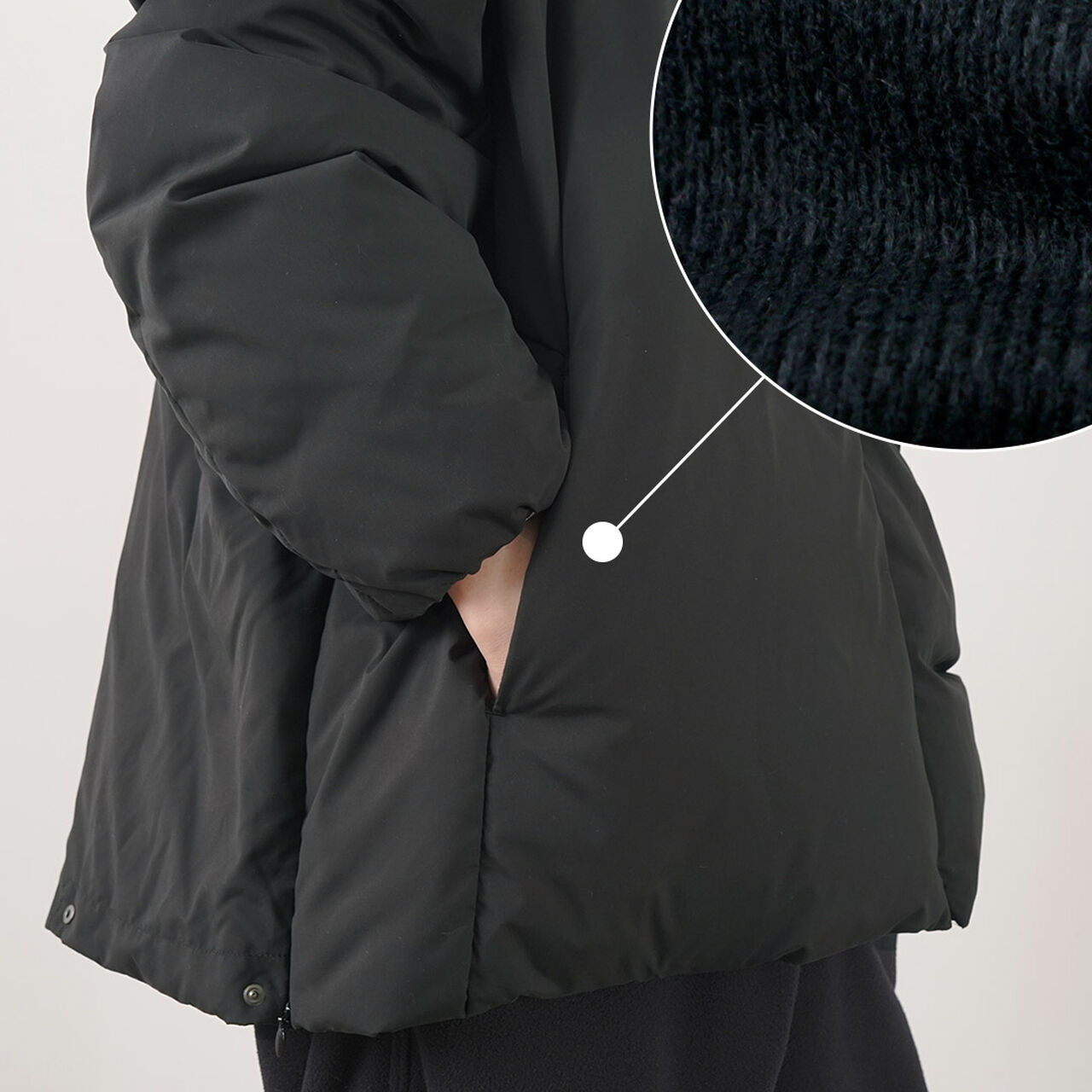 Collarless Over Down Jacket,, large image number 9