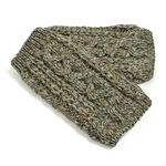 Cable Knit Mittens,Brown, swatch