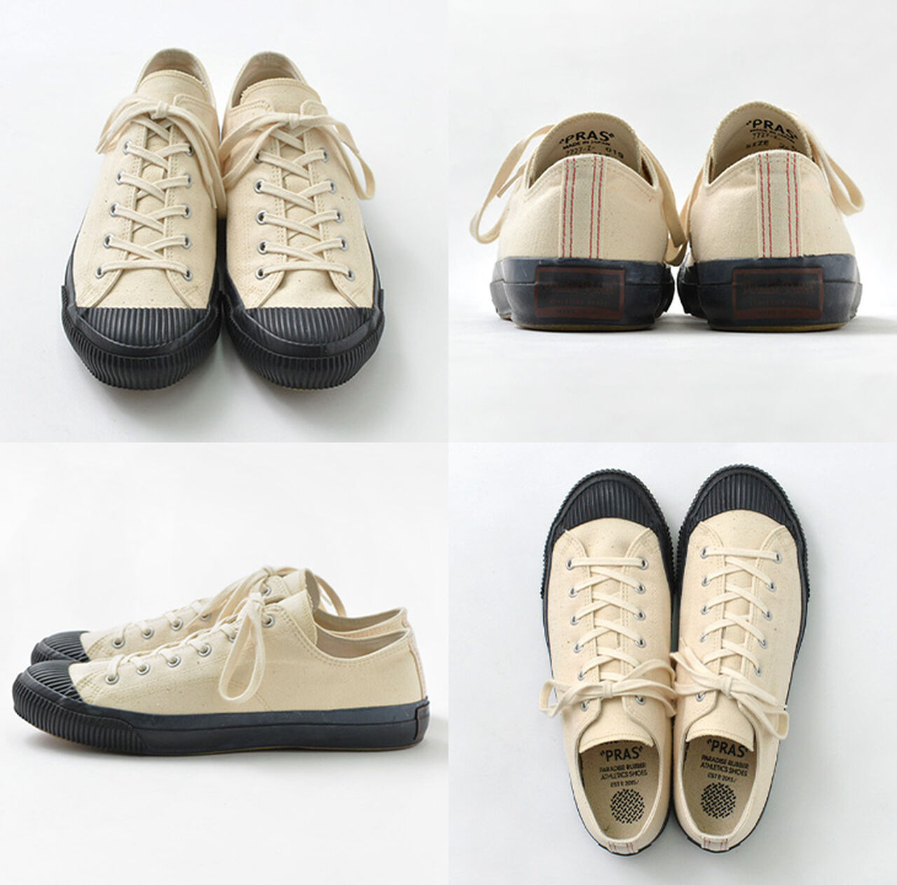 Shell Cap Low Canvas Sneakers,, large image number 14