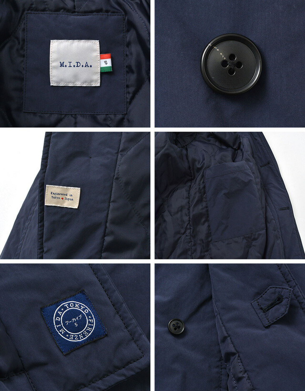 Weller cotton stencil collar coat,, large image number 9