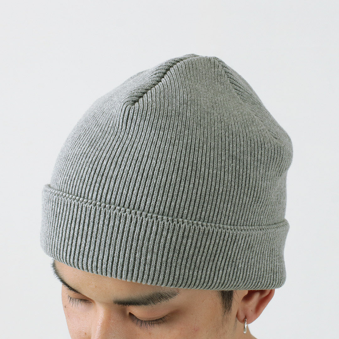 HEAVY WEIGHT KNIT CAP / Men's/Women's knit cap / Solid colour / Moukku-grey  / Made in Japan / M09-9491 / HEAVY WEIGHT KNIT CAP