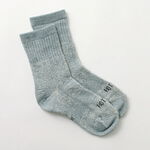 R1380 Double Face Mid Socks Organic Cotton,Blue, swatch