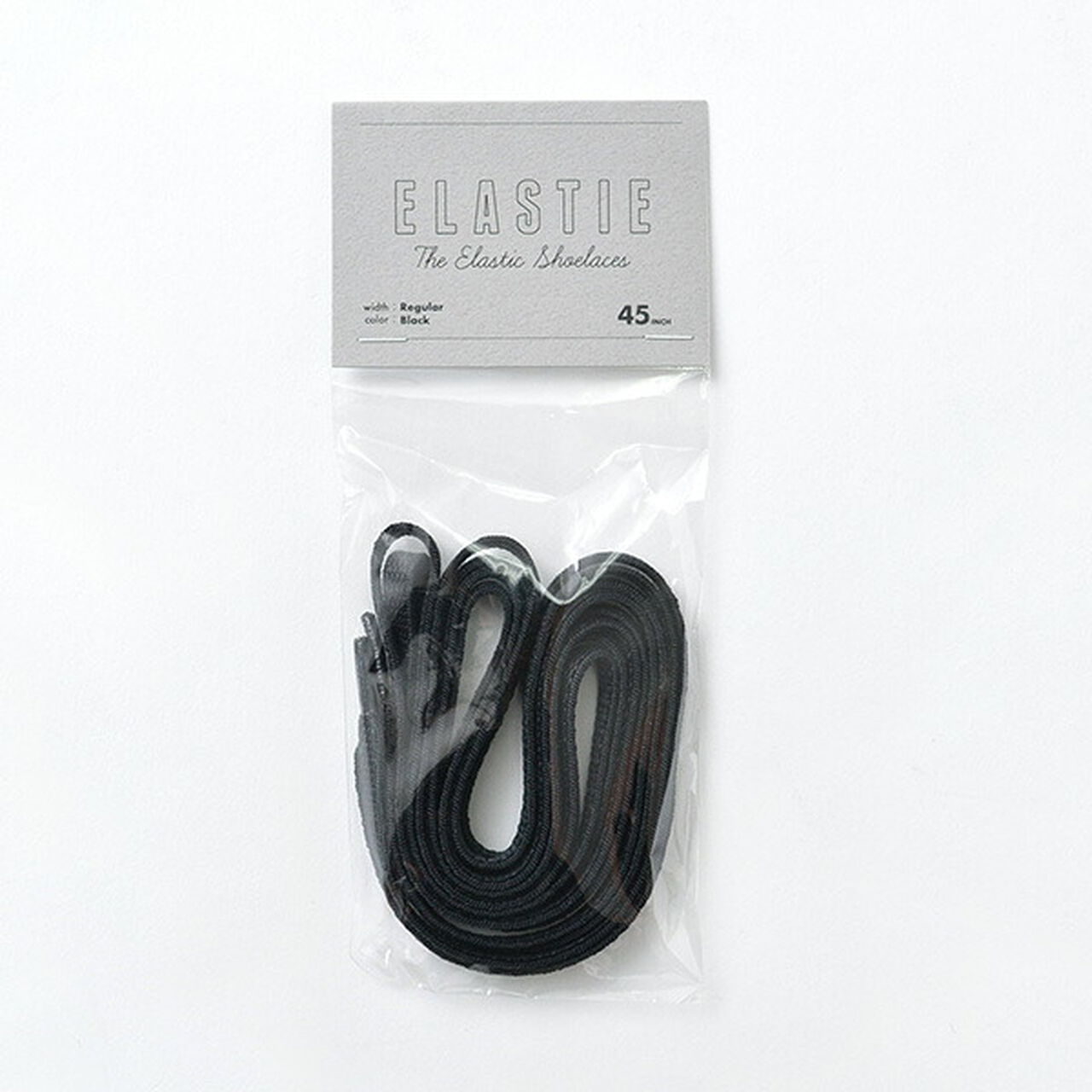 Elastic Shoelace,Black, large image number 0