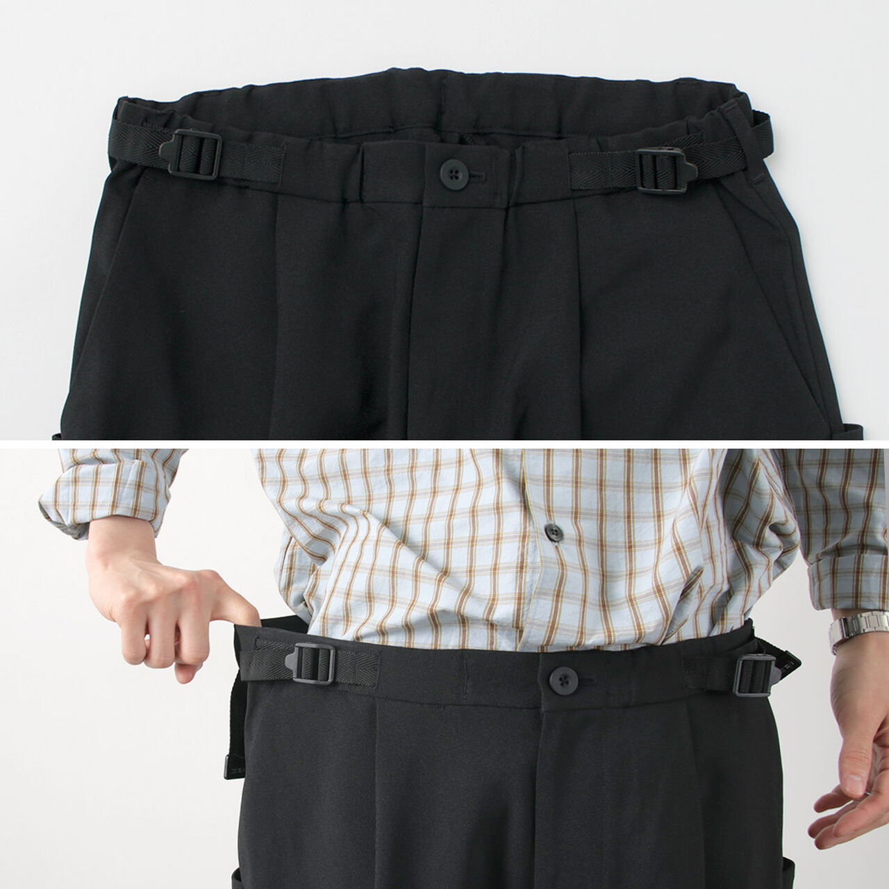 Lightweight balloon cropped pants,, large image number 6