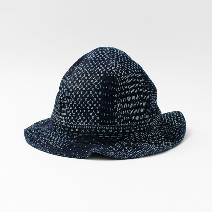 Indigo Stashiko-style Bucket Hat