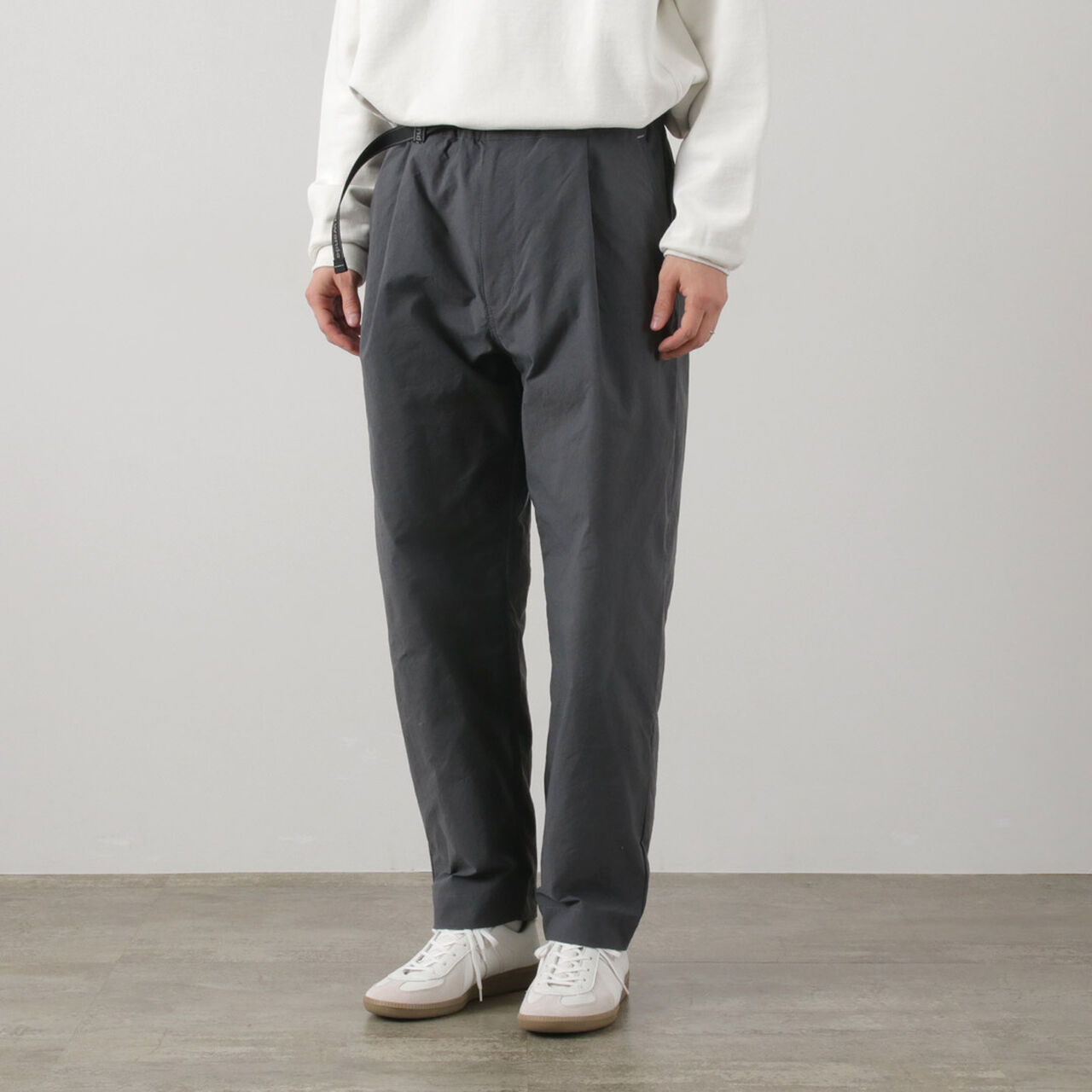 Nylon Chino Tucked Tapered Pants,, large image number 10