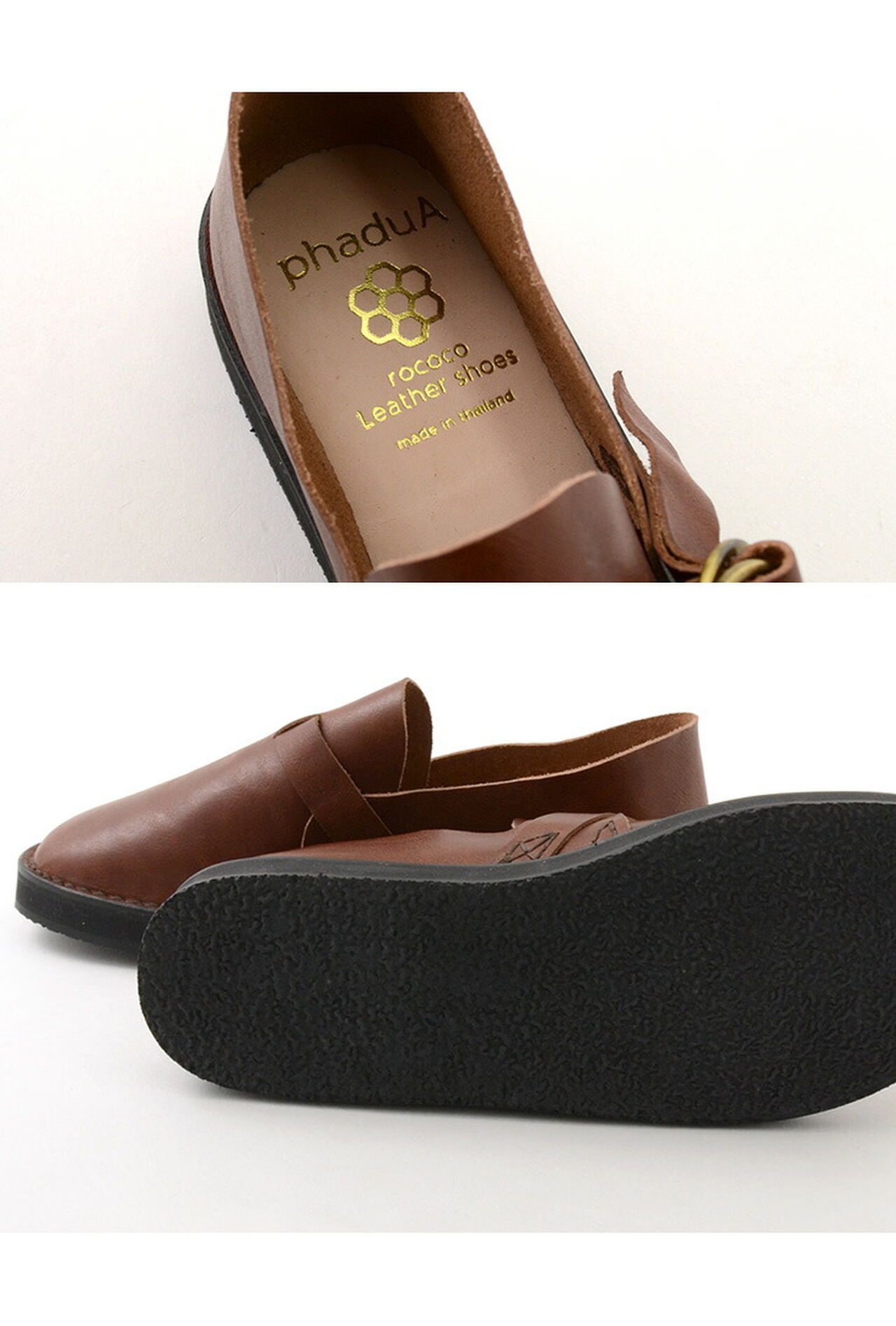 Leather slip-on with double ring buckle,, large image number 8