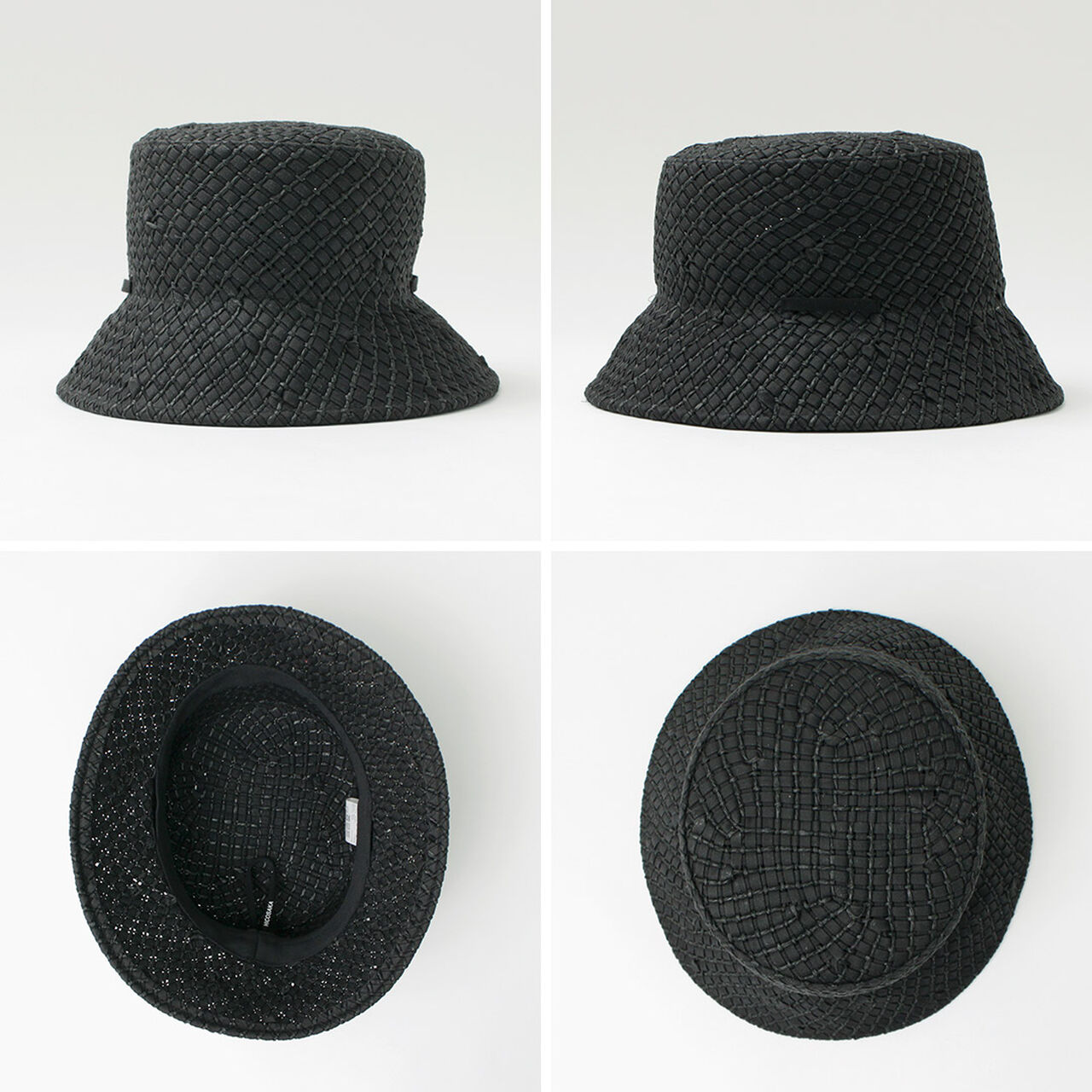 Paper Knit Bucket Ribbon Hat,, large image number 10