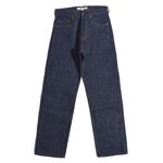 F1147 Wide denim 5P trousers,Navy, swatch