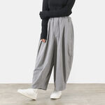Cropped Circus Pants Balloon Pants Wide Pants,Grey, swatch