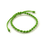 Wax Cord Bracelet,Green, swatch