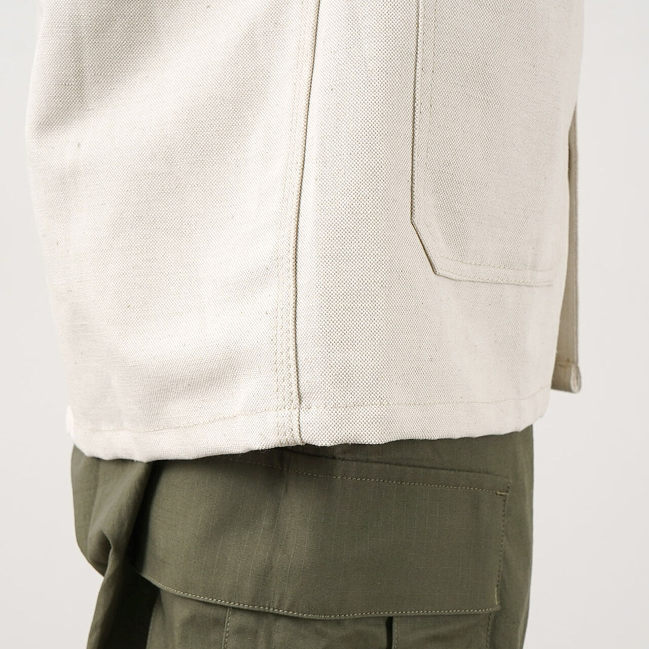 Linen cotton coverall jacket,, large image number 10