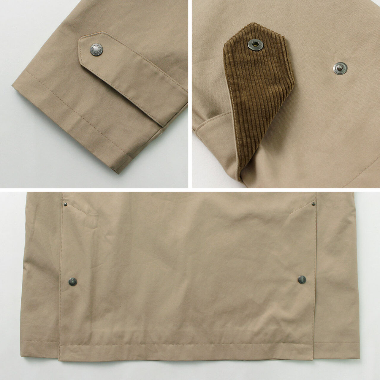 High Density Fabric Corduroy Collar Coat,, large image number 14
