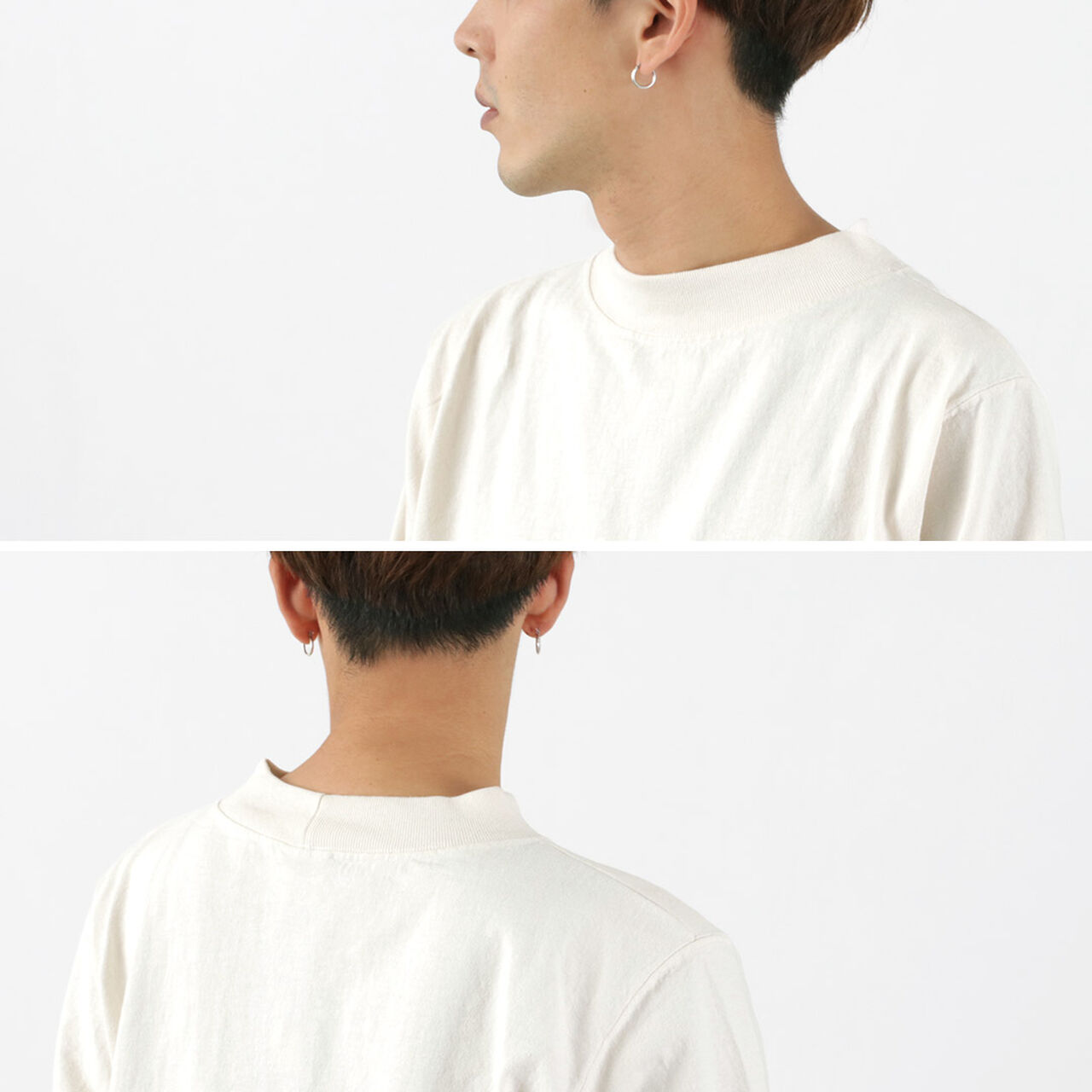 Long Sleeve Mock Neck Pocket T-Shirt,, large image number 8