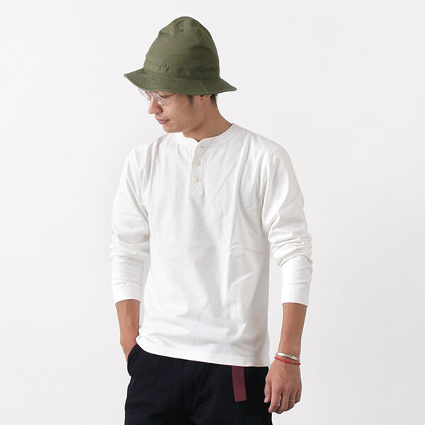 BR-3044 Small Knitted Henley Neck L/S T-shirt